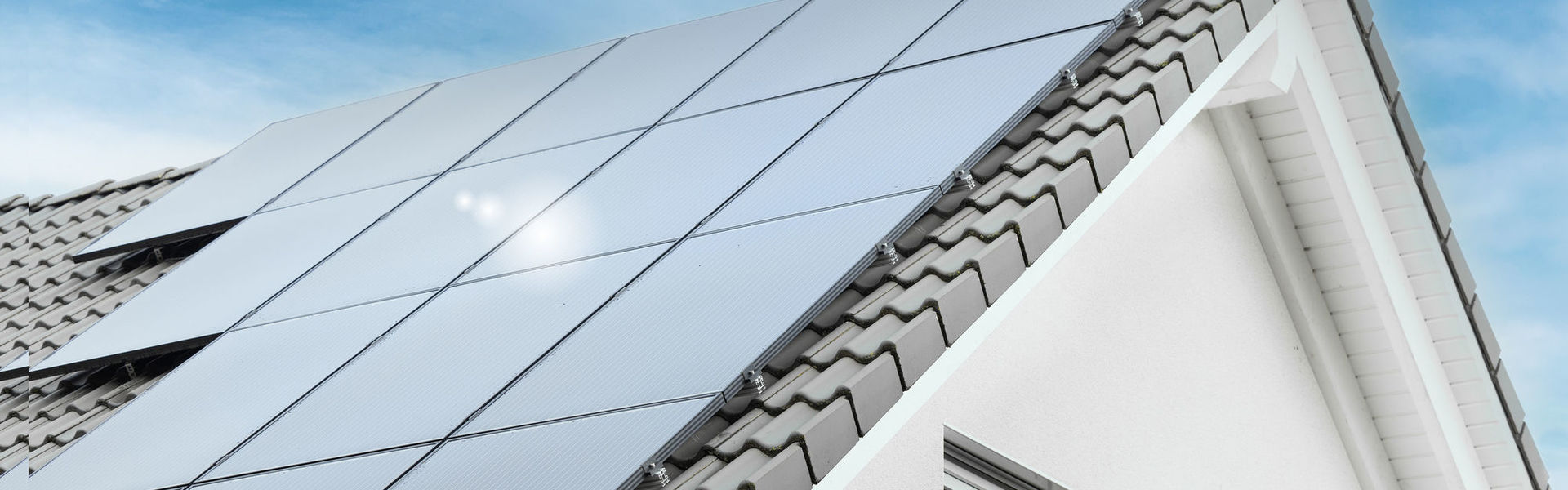 Solarpannels auf einem Dach