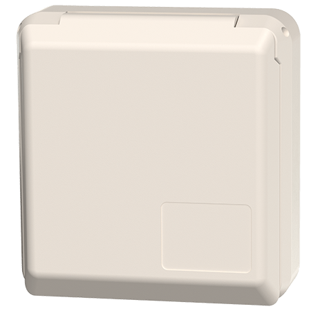 MENNEKES Socle de prise de courant semi-encastré Cepex, blanc perle 4112