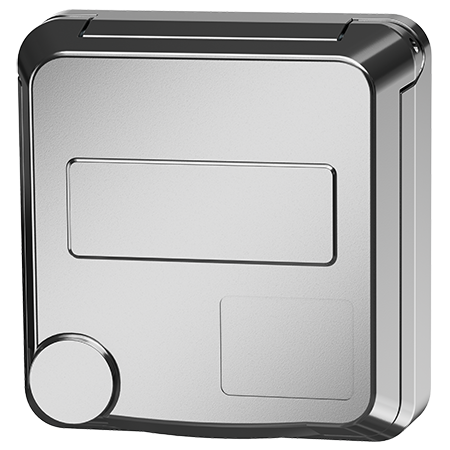 MENNEKES Socle de prise de courant semi-encastré Cepex, aluminium blanc 4480