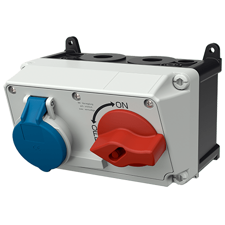 MENNEKES Socle de prise de courant saillie DUO 7612